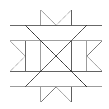 Геометрические узоры в квадрате