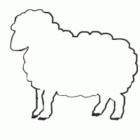 Овца шаблон