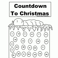 адвент календарь для детей к новому году распечатать