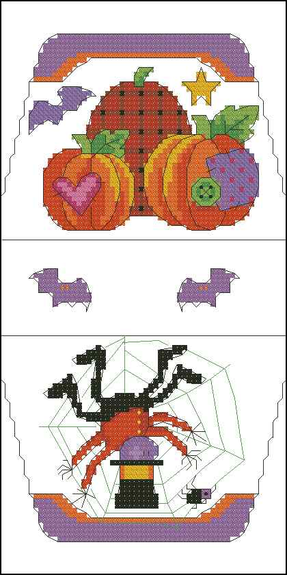 Схема вышивки крестом "Хеллоуин"