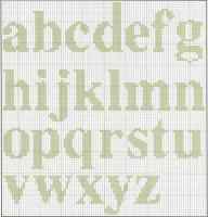 Схема вышивки крестом "Прописной английский алфавит"