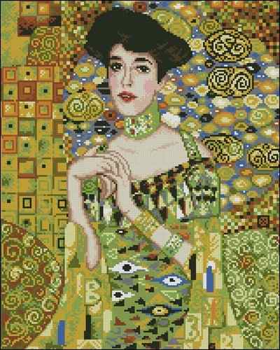 Схема вышивки крестом "Gustav Klimt Adele Bloch-Bauer"