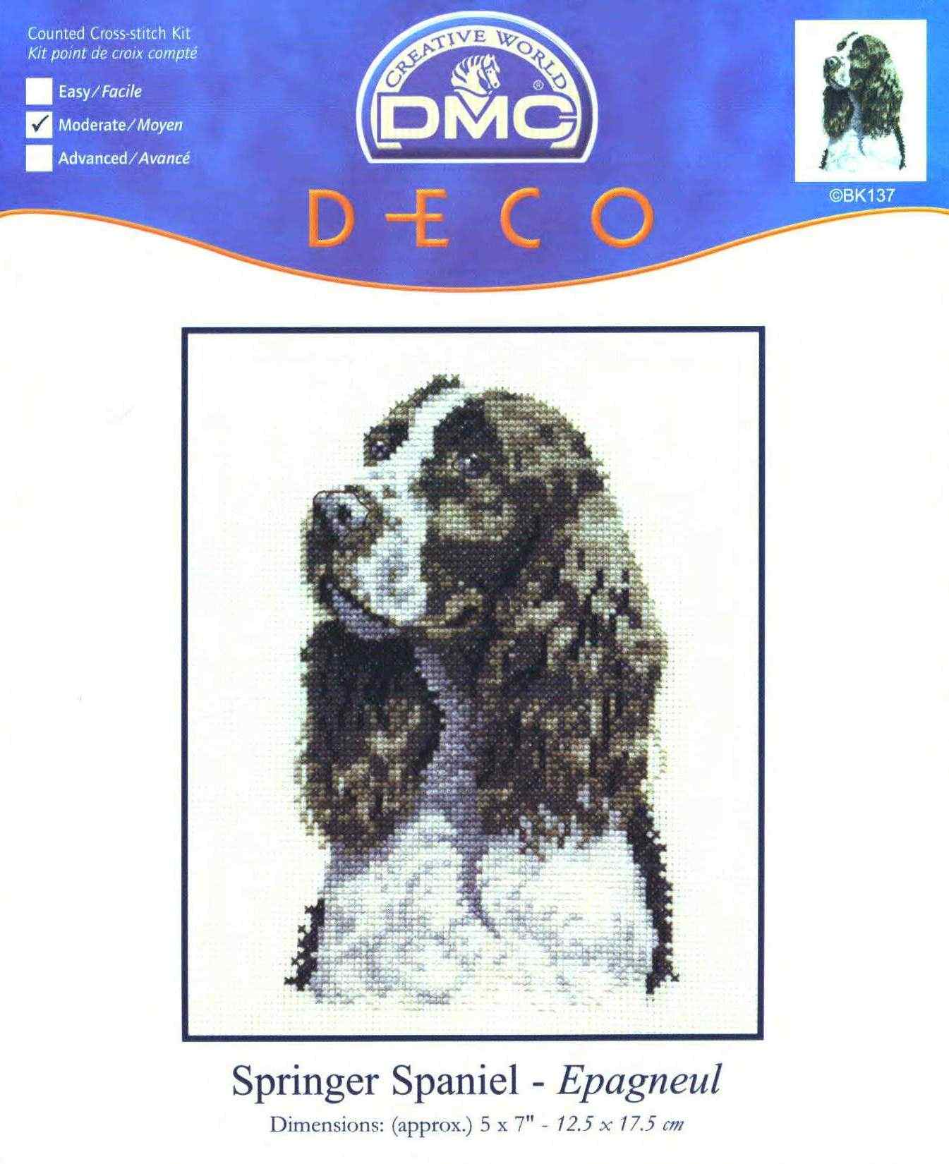 Схема вышивки "DMC BK137 Spaniel"