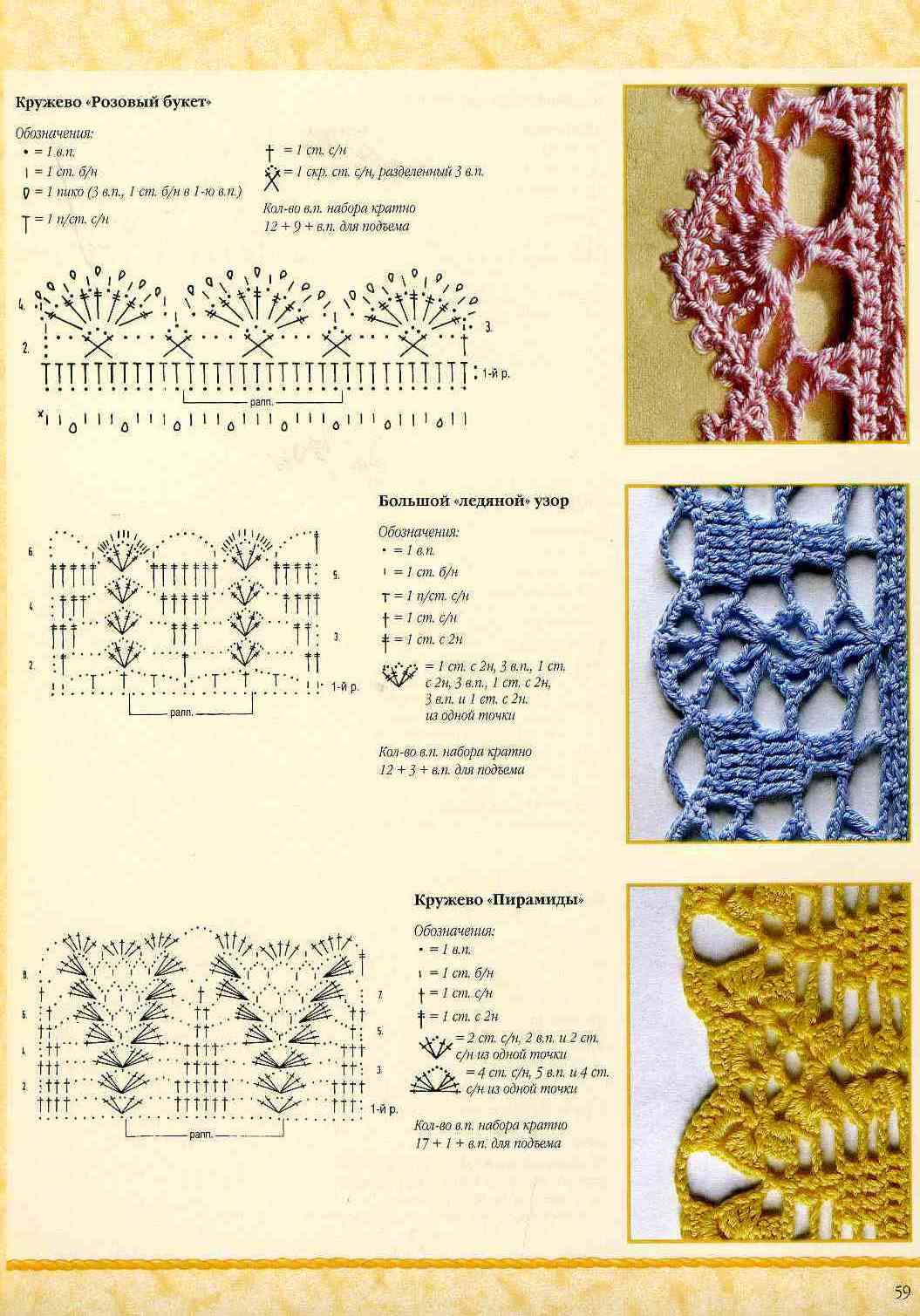 Кружево крючком - схема 59