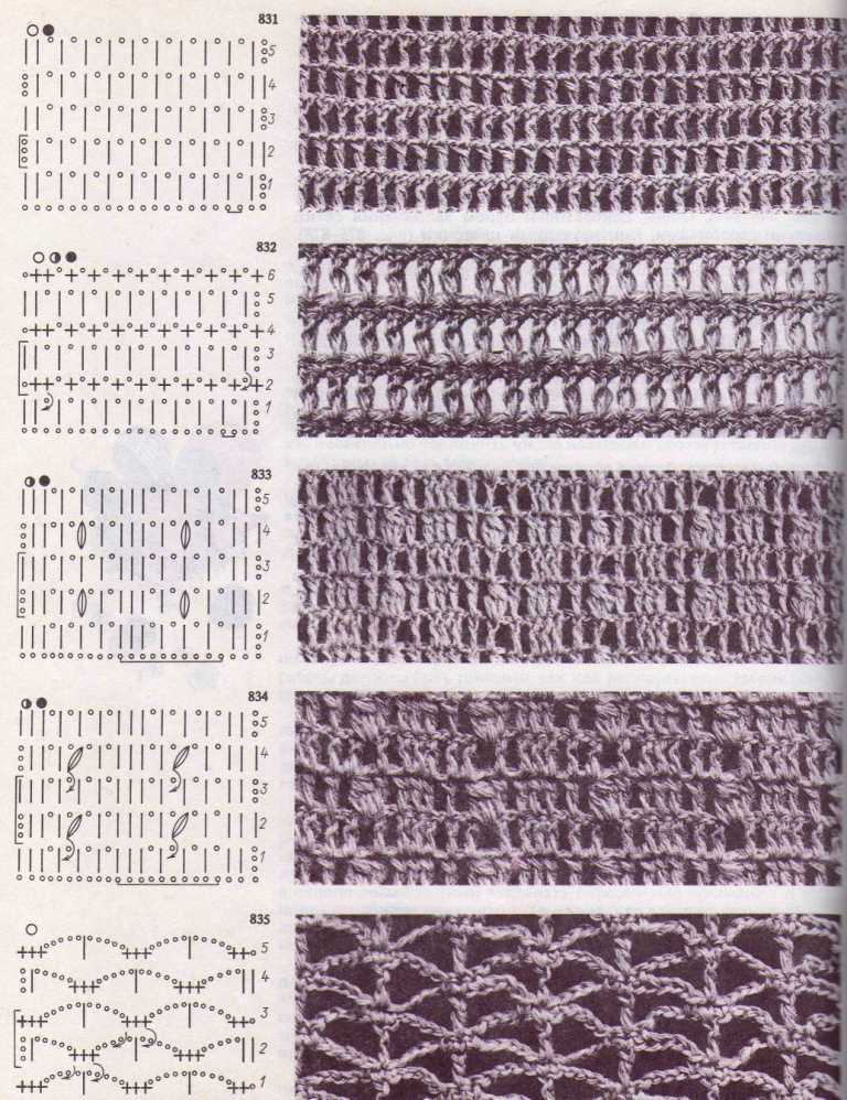 Филейная сетка - узор крючком номер 213