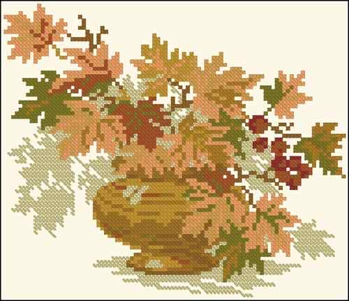 Схема вышивки крестом "Autumn Bouquet"