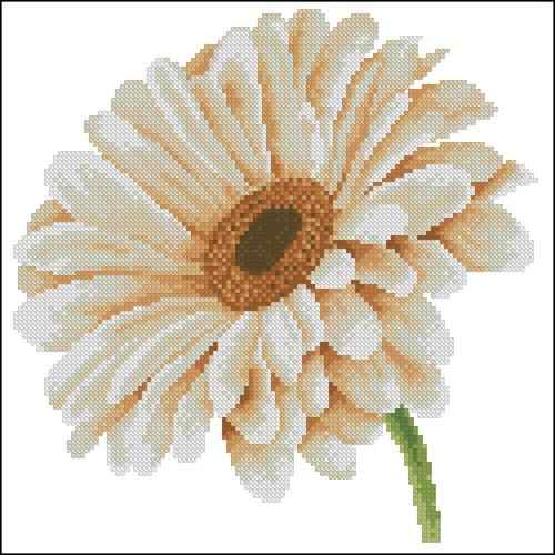 Схема вышивки крестом "African Daisy In Close-Up"