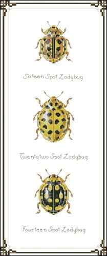 Схема вышивки крестом "Yellow bugs"