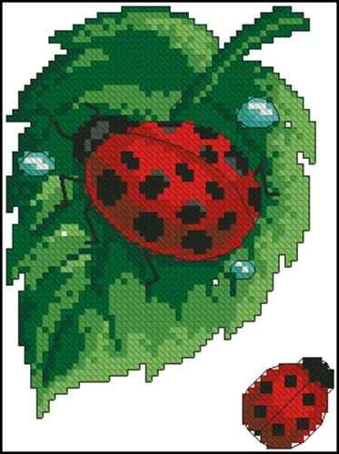 Схема вышивки крестом "72529 LADYBUG"