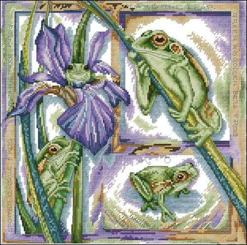 Схема вышивки крестом "EPX3639 Frog"