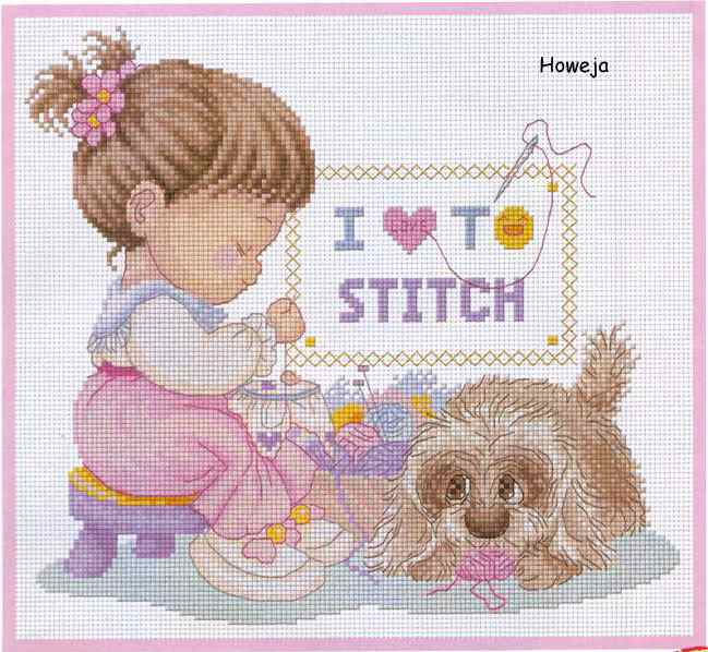 Схема вышивки "31-Q I Love to Stitch"