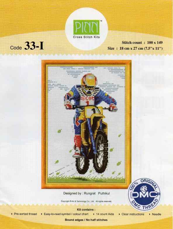 Схема вышивки "33-I Motorcross"