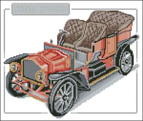 Схема вышивки крестом "Ретро автомобиль"