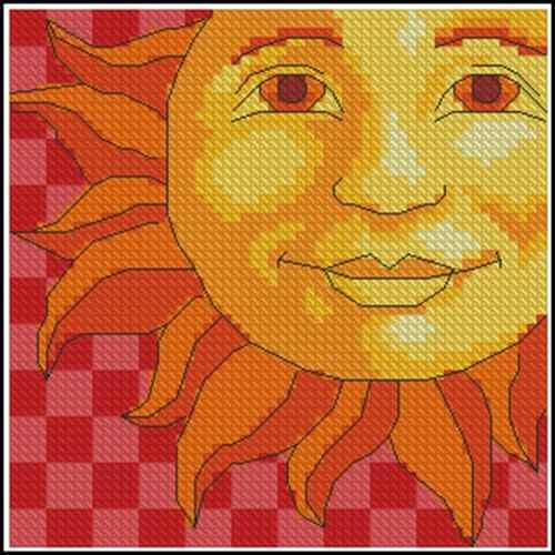 Схема вышивки крестом "Sun Fun"