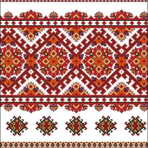 Схема вышивки крестом "Болгарский народный орнамент схема"