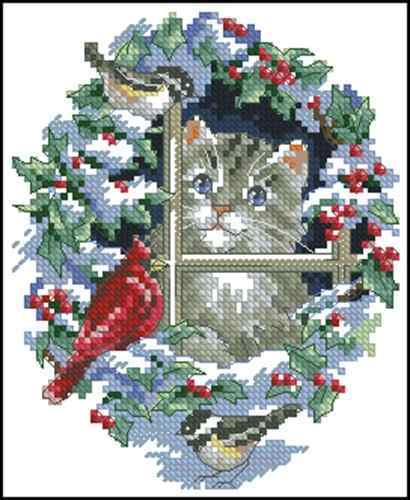 Схема вышивки крестом "Kitty Keepsake Ornaments 3"