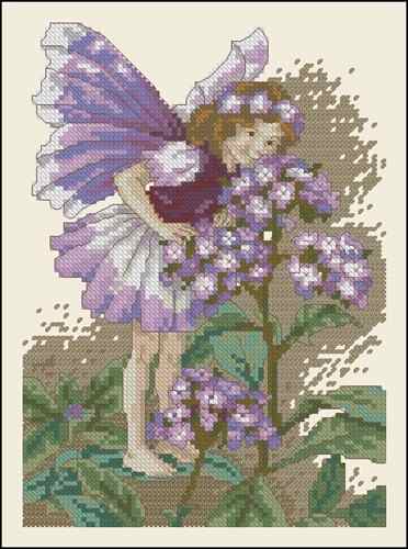 Схема вышивки крестом "The Heliotrope Fairy"