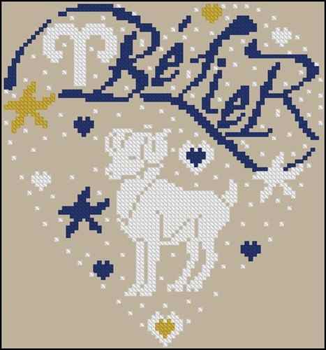 Схема вышивки крестом "«Belier» Isabelle Vautier"