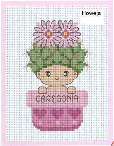 Схема вышивки "BD-J16C Bead Stitch - Cactus - Obregonia"