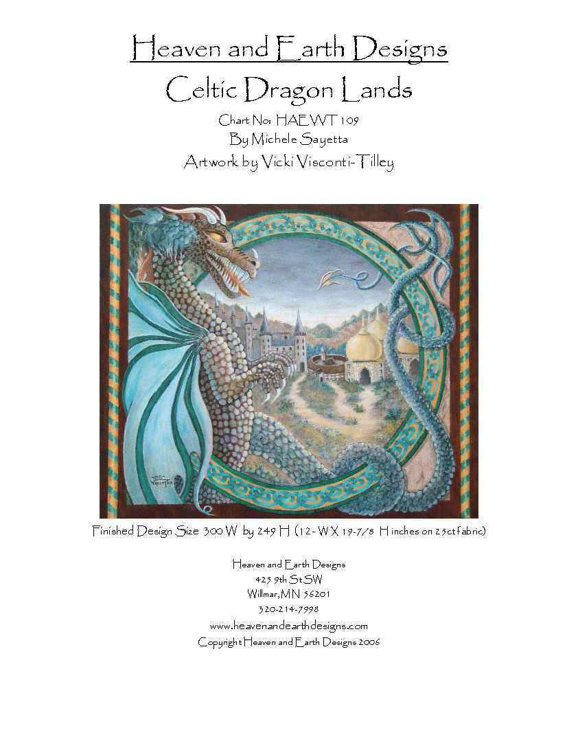 Схема вышивки "Celtic Dragon Lands"