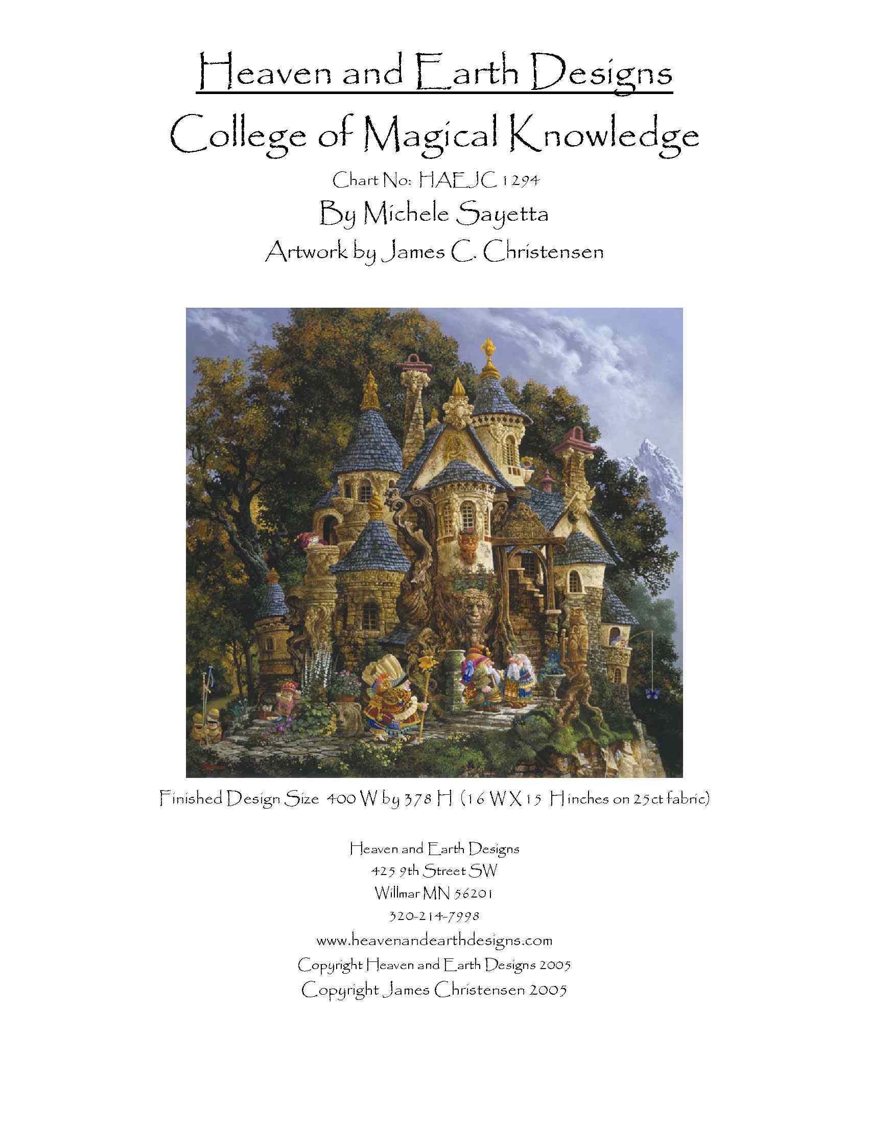 Схема вышивки "College of Magical Knowledge Chart Pack"