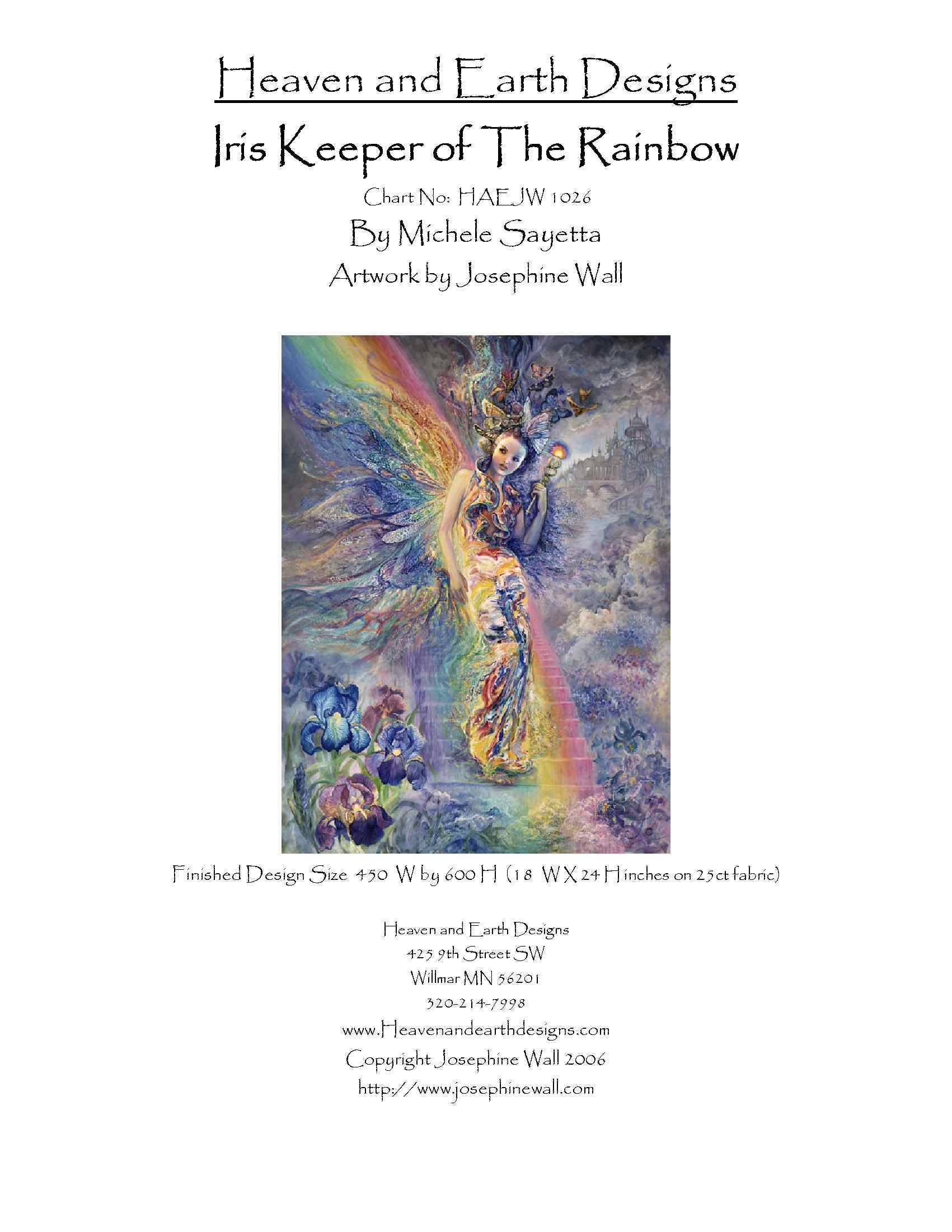 Схема вышивки "JW-1026 Iris Keeper of The Rainbow"