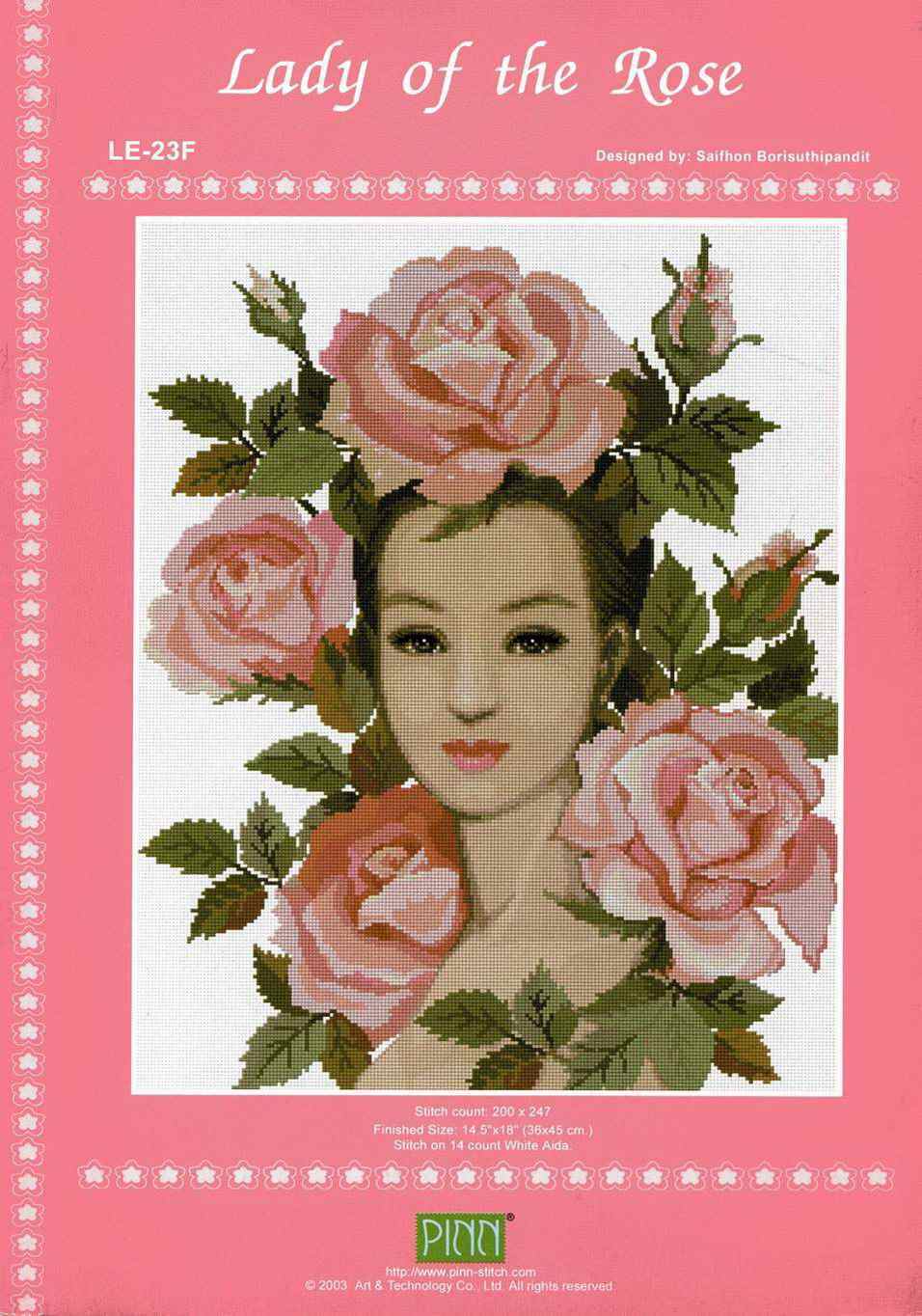 Схема вышивки "LE-23F Lady of the Rose Chart Book"