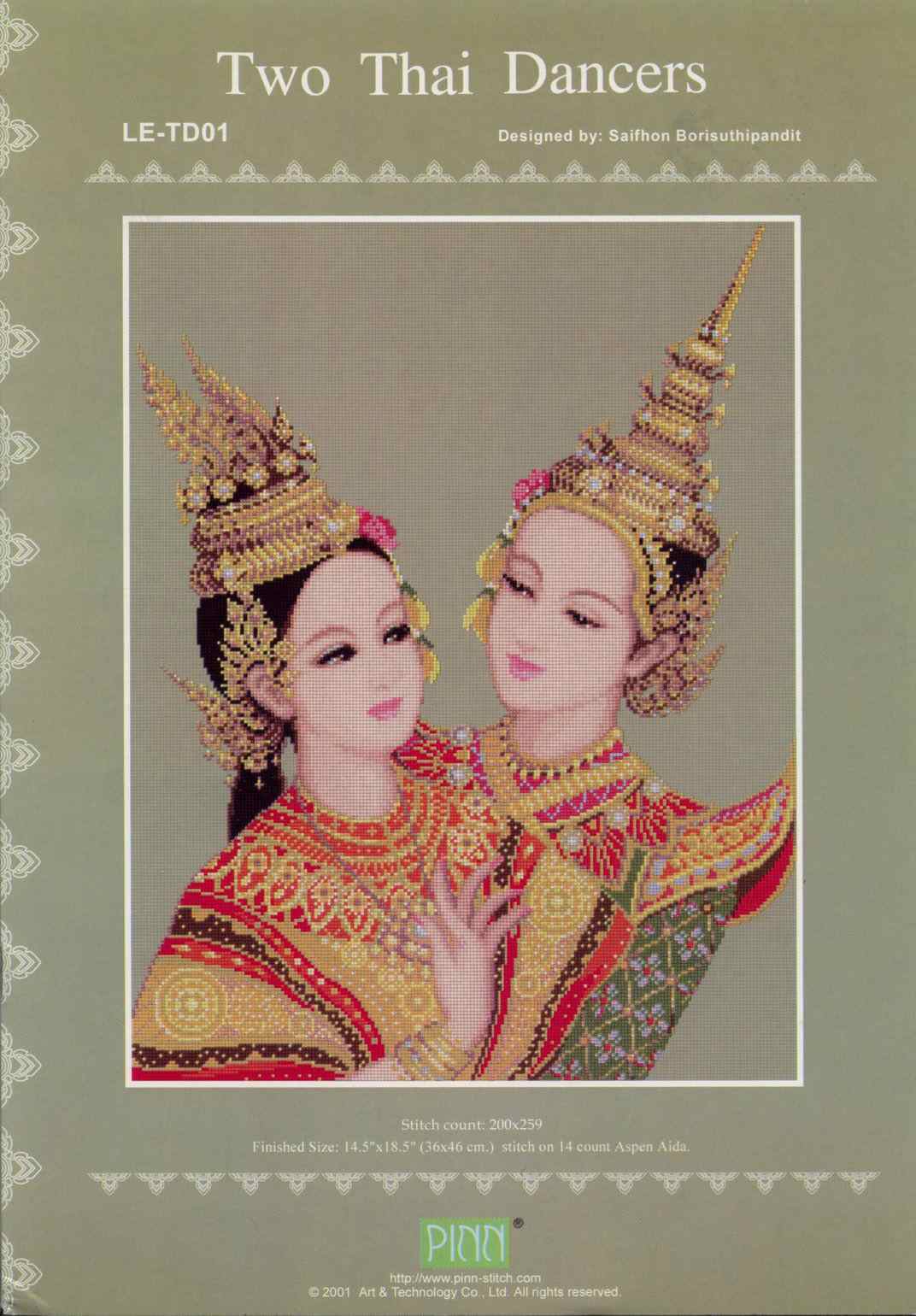 Схема вышивки "LE-TD01 Two Thai Dancers Chart Book"