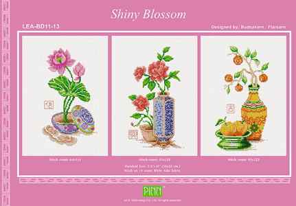 Схема вышивки "LEA-BD11-13 Shiny Blossom Chart Book"