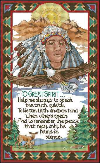 Схема вышивки "O Great Spirit"