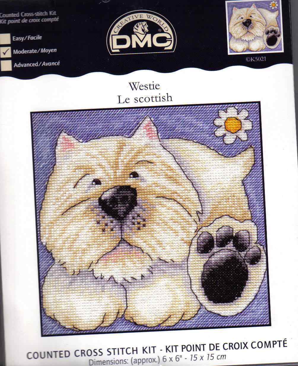 Схема вышивки "DMC Kate Mawdsley Westie"