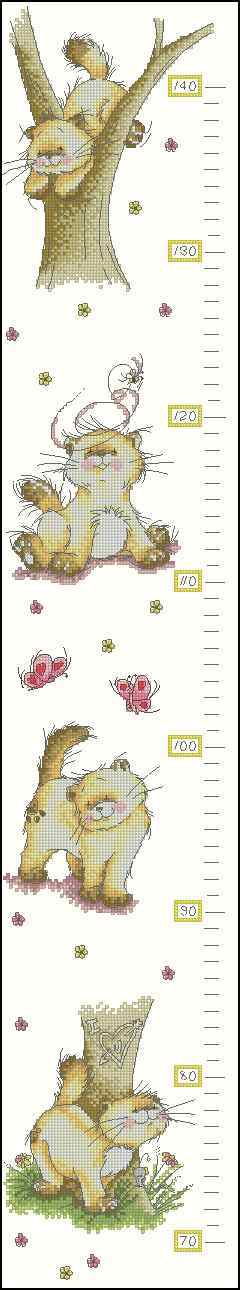 Схема вышивки крестом "Solo Height Chart"
