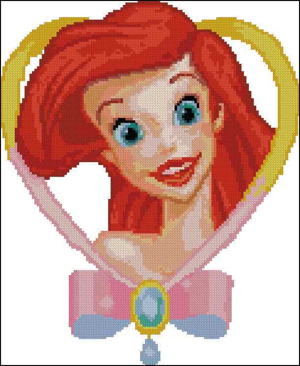 Схема вышивки крестом "Ariel"