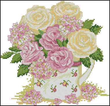 Схема вышивки крестом "Summer Bouquet"