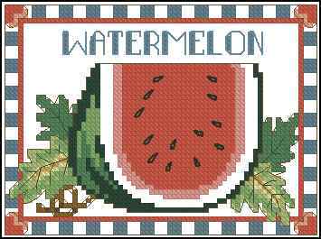 Схема вышивки крестом "Watermelon"