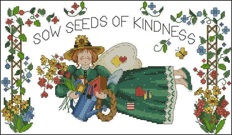 Схема вышивки крестом "Sow Seeds Of Kindness"