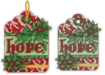 Схема вышивки крестом "Hope Ornament"