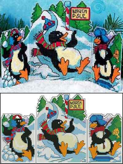 Схема вышивки крестом "Penguin Fun"