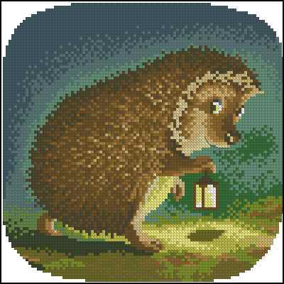 Схема вышивки крестом "Hedgehog"