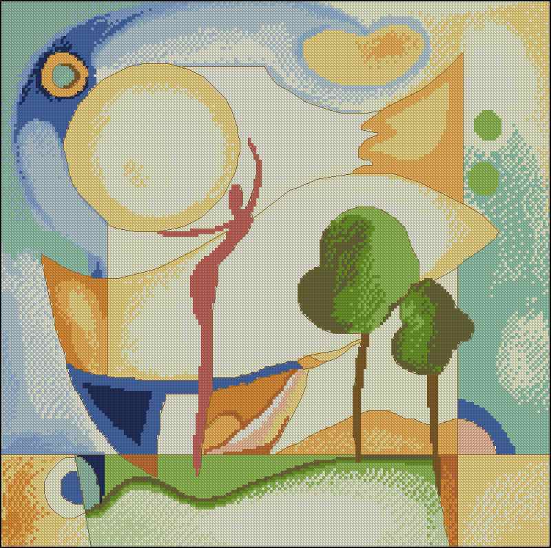Схема вышивки крестом "Fun In The Sun By Alfred Gockel"