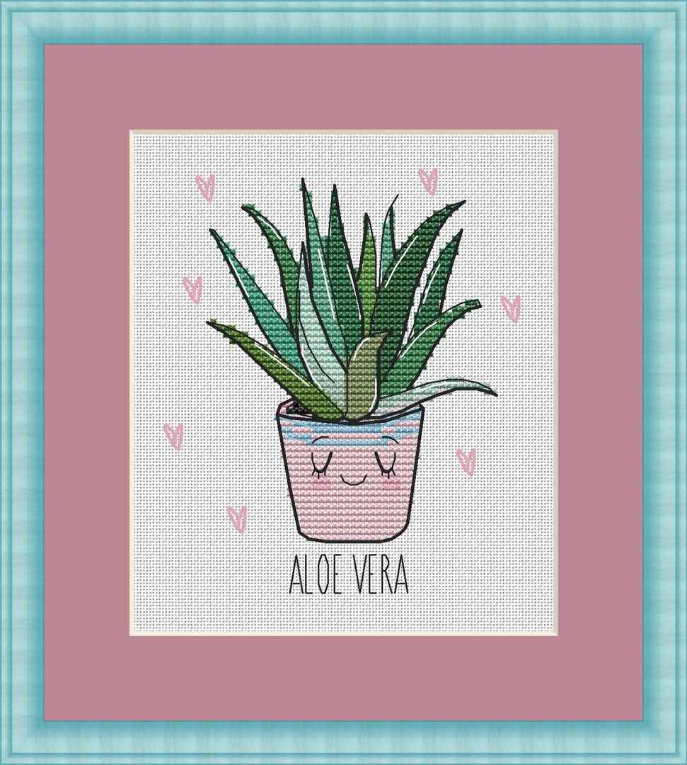 Схема вышивки крестом "Aloe Vera"