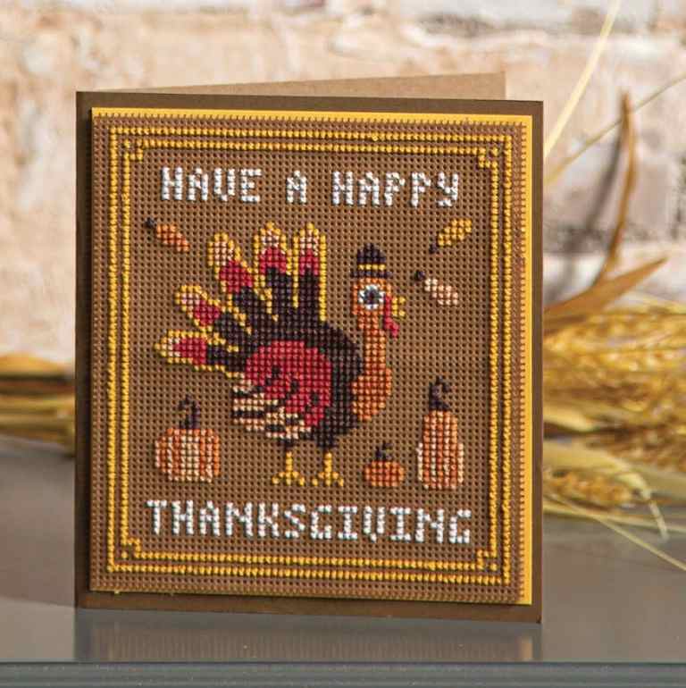 Схема вышивки крестом "Happy Thanksgiving"