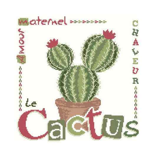 Схема вышивки крестом "Le Cactus"