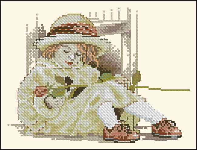 Схема вышивки крестом "Little Dreamer"