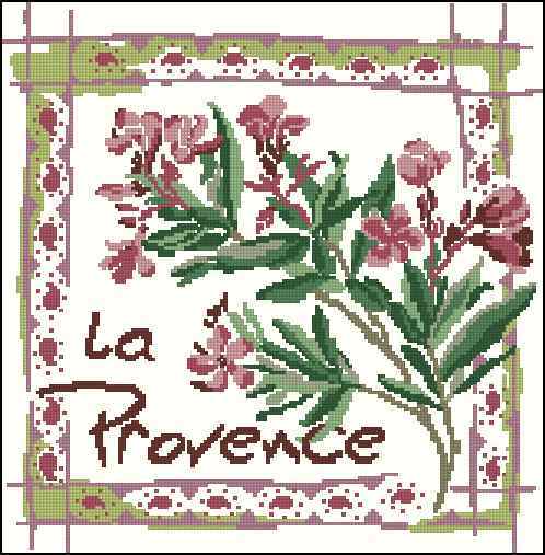 Схема вышивки крестом "La Provence"