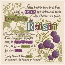 Схема вышивки крестом "Confiture De Raisim"