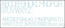 Схема вышивки крестом "English Alphabet"