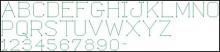 Схема вышивки крестом "Modern Abc Font"