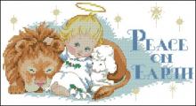 Схема вышивки крестом "Holly Angels «peace On Earth»"