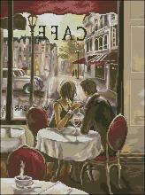 Схема вышивки крестом "Petit Dejeuner a Paris"